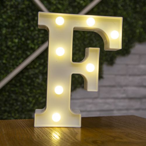 LED Decorative Letter Lamp - Warm White Light for Festive Occasions