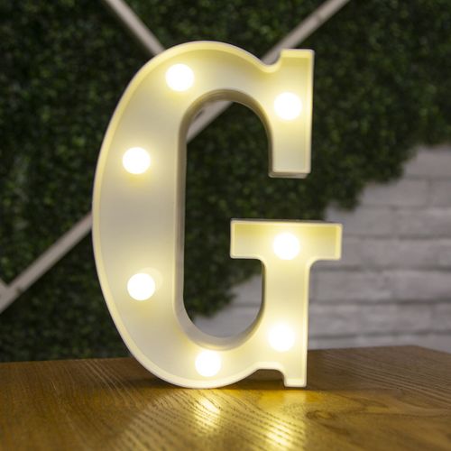 LED Decorative Letter Lamp - Warm White Light for Festive Occasions