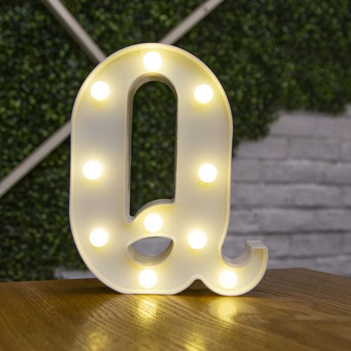 LED Decorative Letter Lamp - Warm White Light for Festive Occasions