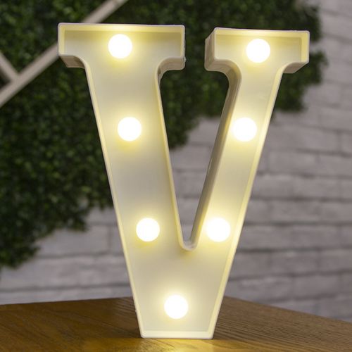 LED Decorative Letter Lamp - Warm White Light for Festive Occasions