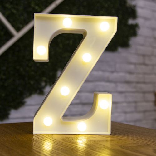 LED Decorative Letter Lamp - Warm White Light for Festive Occasions