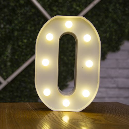 LED Decorative Letter Lamp - Warm White Light for Festive Occasions