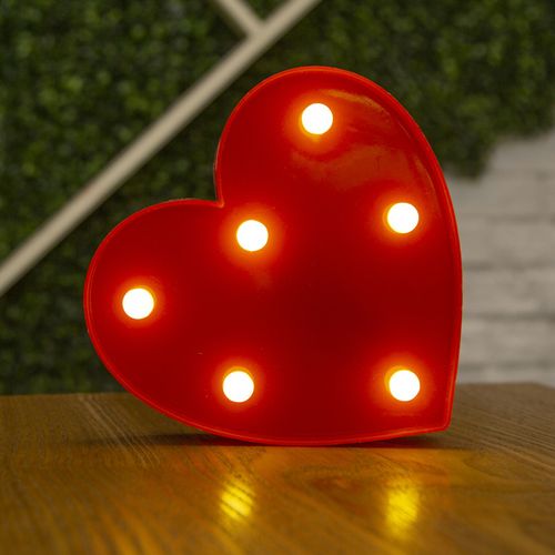 LED Decorative Letter Lamp - Warm White Light for Festive Occasions
