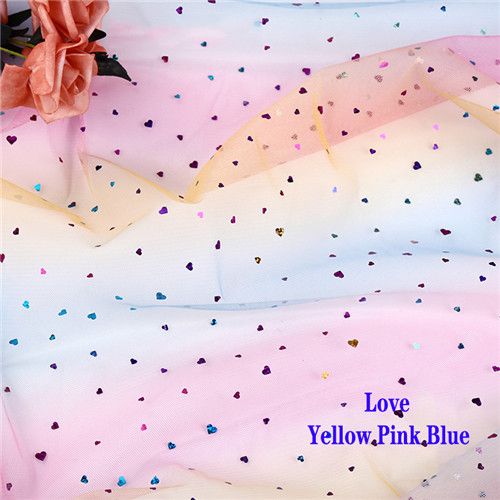 DHANXINZ Moon Star & Love Fabric - Eco-Friendly Polyester for Crafts