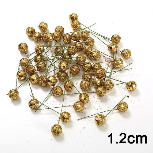QIANHUAYU Colourful Pearl Stamens for DIY Flower Decorations - 50/200 Pcs