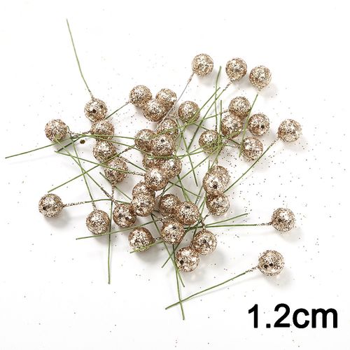 QIANHUAYU Colourful Pearl Stamens for DIY Flower Decorations - 50/200 Pcs