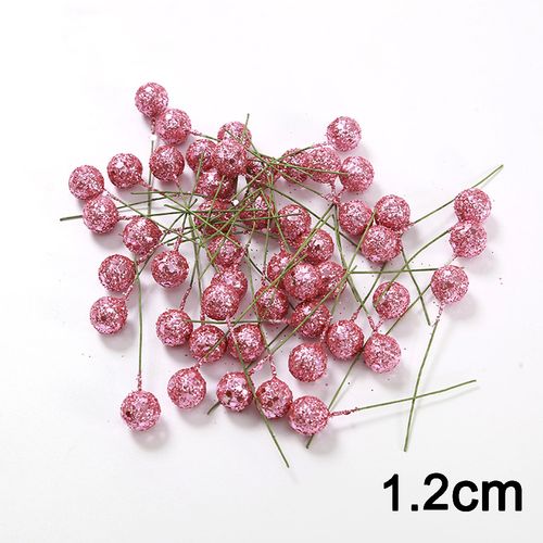 QIANHUAYU Colourful Pearl Stamens for DIY Flower Decorations - 50/200 Pcs