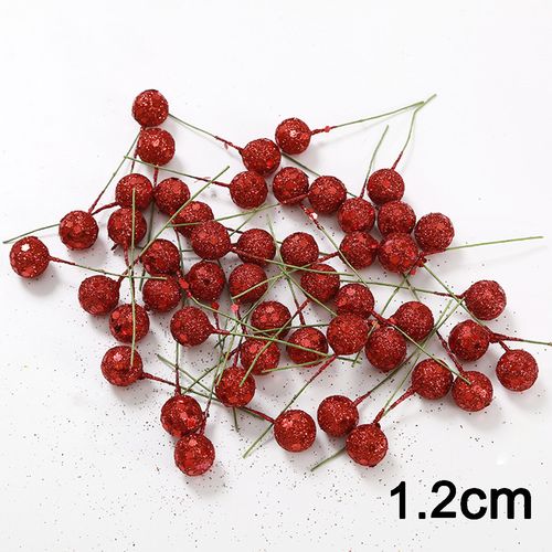 QIANHUAYU Colourful Pearl Stamens for DIY Flower Decorations - 50/200 Pcs