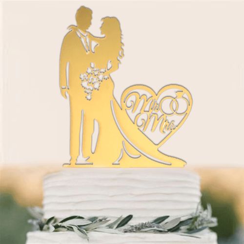 Acrylic Wedding Cake Decoration - Customisable Designs for Special Occasions