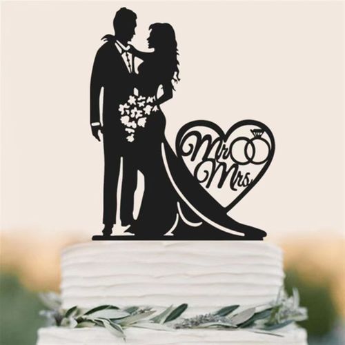Acrylic Wedding Cake Decoration - Customisable Designs for Special Occasions