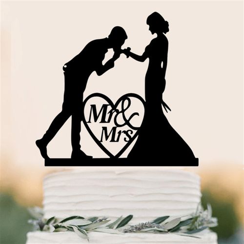 Acrylic Wedding Cake Decoration - Customisable Designs for Special Occasions