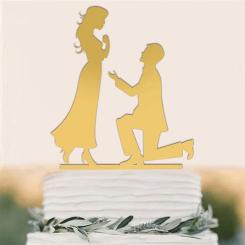 Acrylic Wedding Cake Decoration - Customisable Designs for Special Occasions