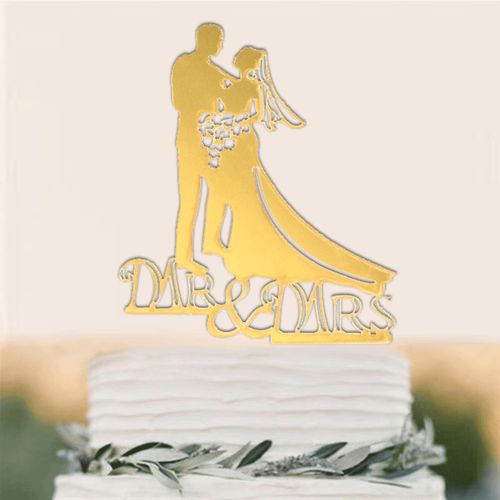 Acrylic Wedding Cake Decoration - Customisable Designs for Special Occasions