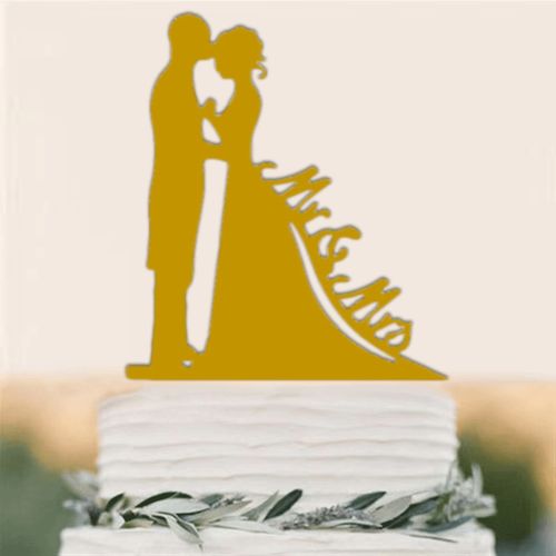 Acrylic Wedding Cake Decoration - Customisable Designs for Special Occasions