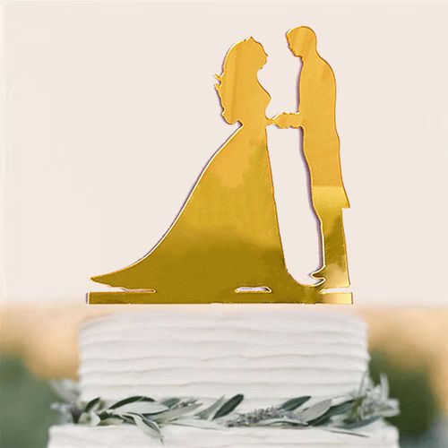 Acrylic Wedding Cake Decoration - Customisable Designs for Special Occasions