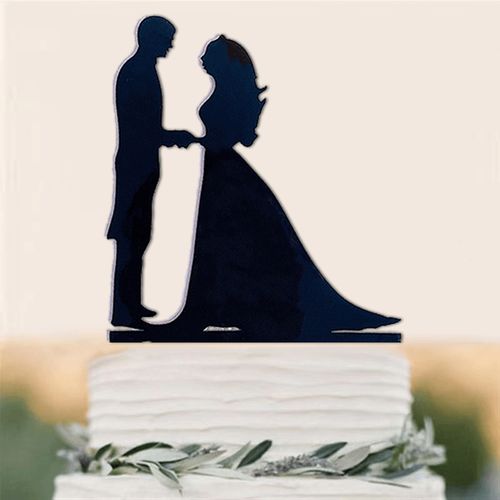 Acrylic Wedding Cake Decoration - Customisable Designs for Special Occasions