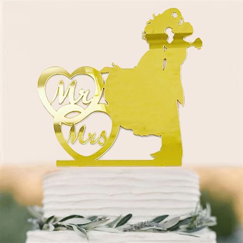 Acrylic Wedding Cake Decoration - Customisable Designs for Special Occasions