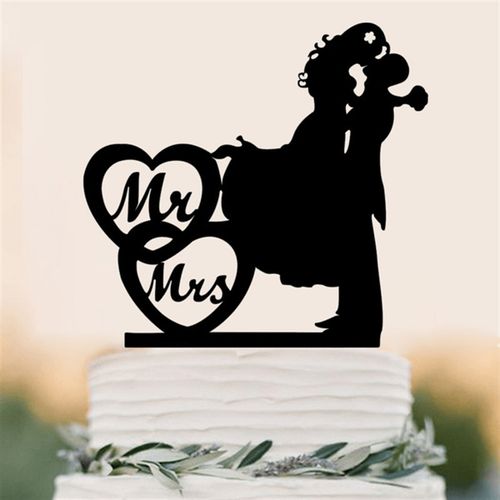 Acrylic Wedding Cake Decoration - Customisable Designs for Special Occasions