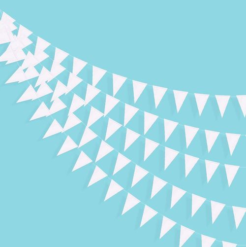 3M Rose Gold Paper Bunting Flags for Wedding Decorations & Celebrations