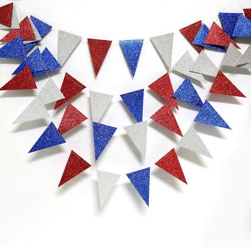 3M Rose Gold Paper Bunting Flags for Wedding Decorations & Celebrations