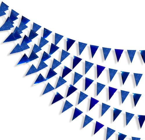 3M Rose Gold Paper Bunting Flags for Wedding Decorations & Celebrations