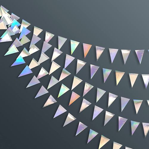 3M Rose Gold Paper Bunting Flags for Wedding Decorations & Celebrations