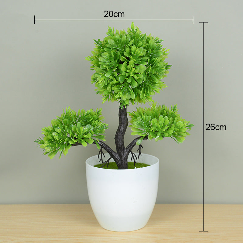ZQNYCY Artificial Bonsai Tree - Elegant Potted Decoration for Home & Garden