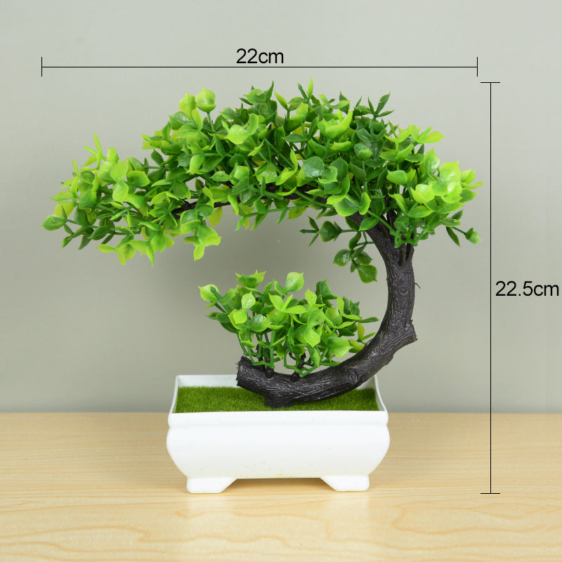 ZQNYCY Artificial Bonsai Tree - Elegant Potted Decoration for Home & Garden