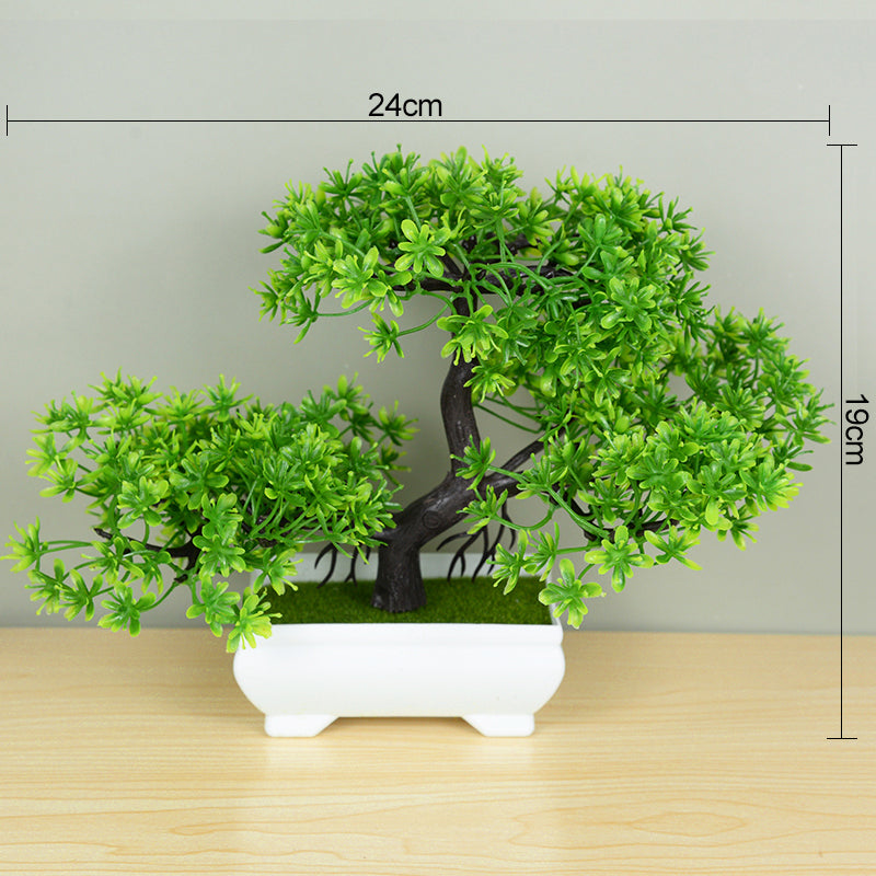 ZQNYCY Artificial Bonsai Tree - Elegant Potted Decoration for Home & Garden