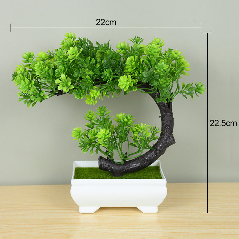 ZQNYCY Artificial Bonsai Tree - Elegant Potted Decoration for Home & Garden
