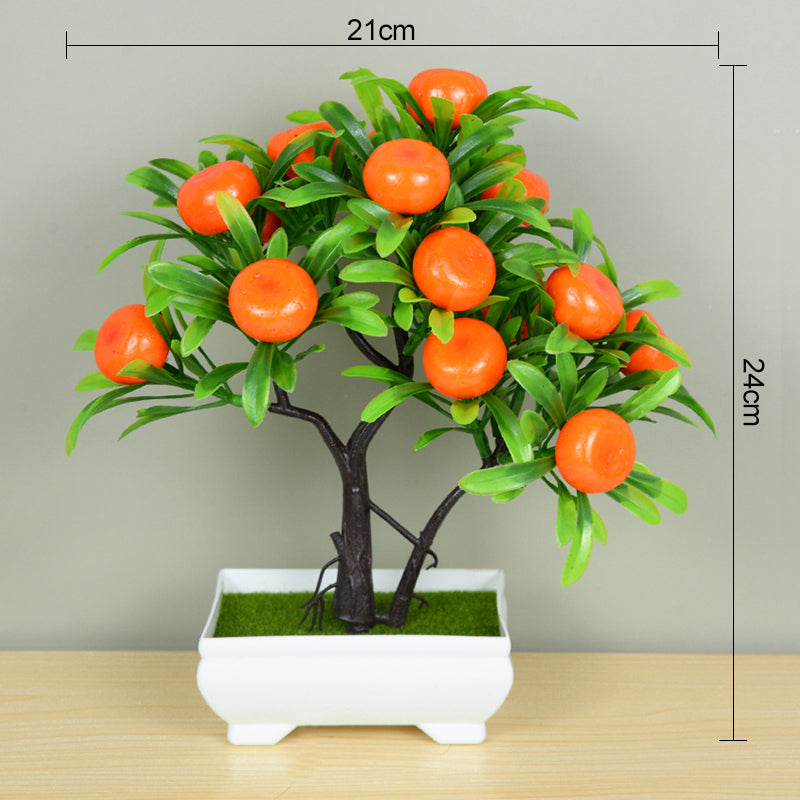 ZQNYCY Artificial Bonsai Tree - Elegant Potted Decoration for Home & Garden