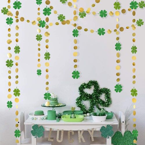 Dark Emerald Green Leaf Garland - 4M Eco-Friendly Decoration Banner