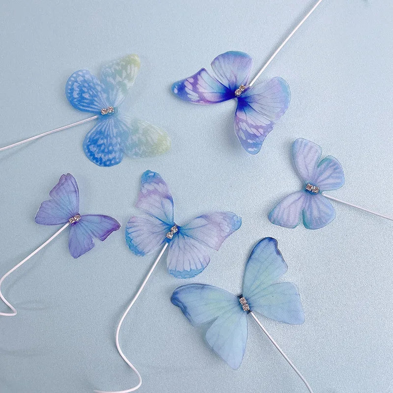 Wangchao Craft Butterfly Cake Topper Set for Creative Celebrations
