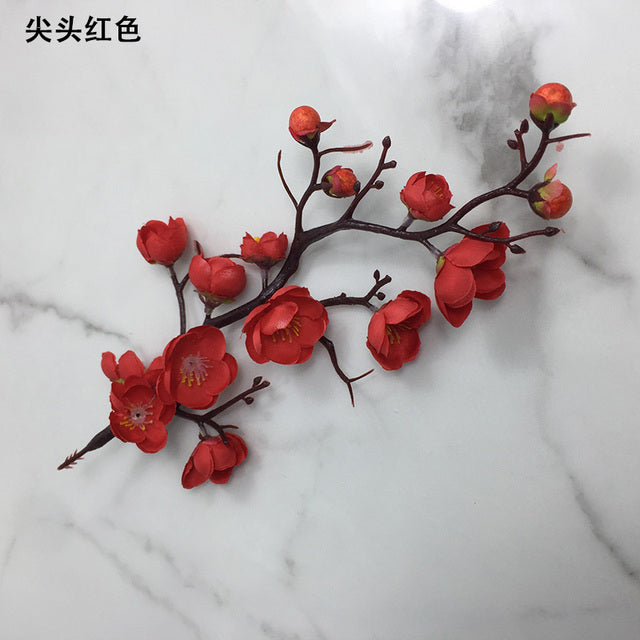 YOMDID Silk Plum Blossom Bouquet - Perfect for Home Decoration