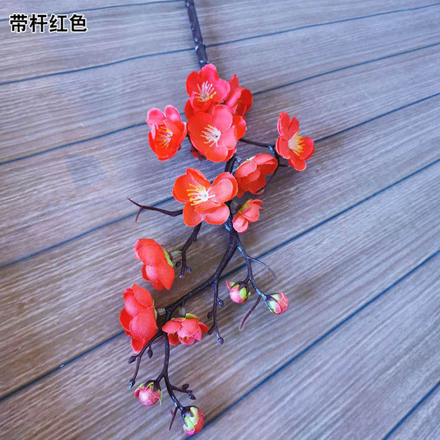 YOMDID Silk Plum Blossom Bouquet - Perfect for Home Decoration
