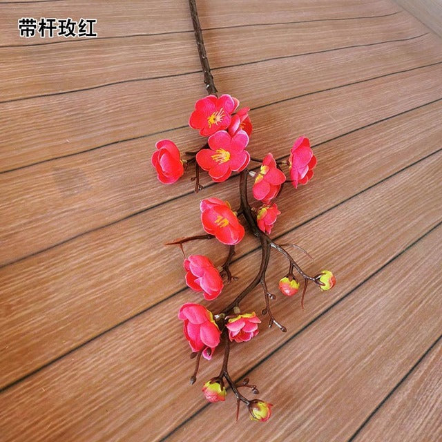 YOMDID Silk Plum Blossom Bouquet - Perfect for Home Decoration