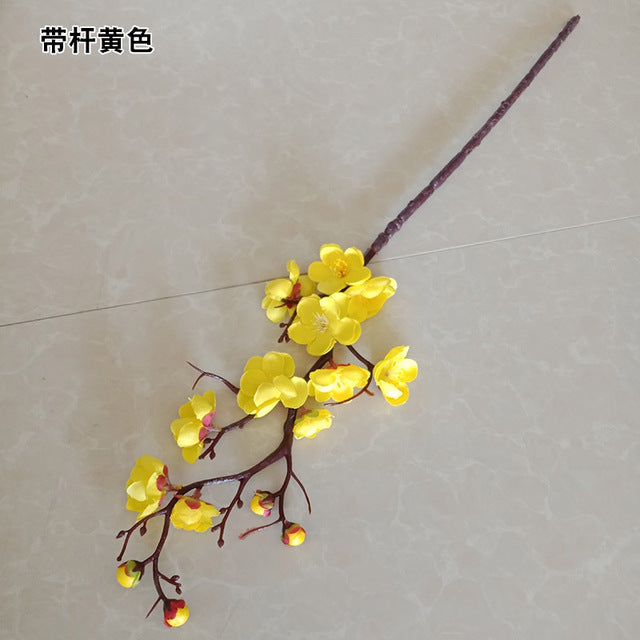 YOMDID Silk Plum Blossom Bouquet - Perfect for Home Decoration