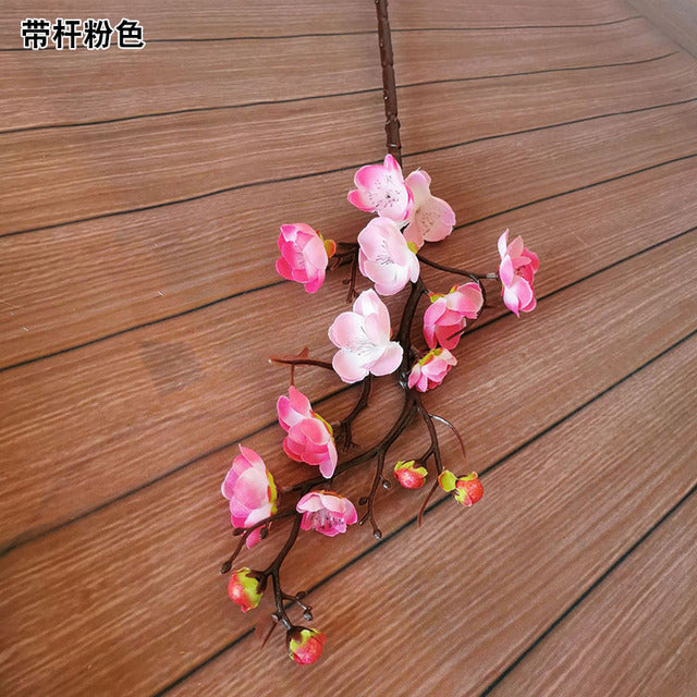 YOMDID Silk Plum Blossom Bouquet - Perfect for Home Decoration