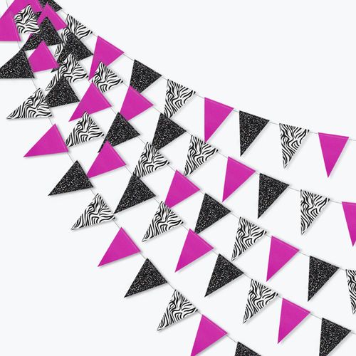 3M Rose Gold Paper Bunting Flags for Wedding Decorations & Celebrations