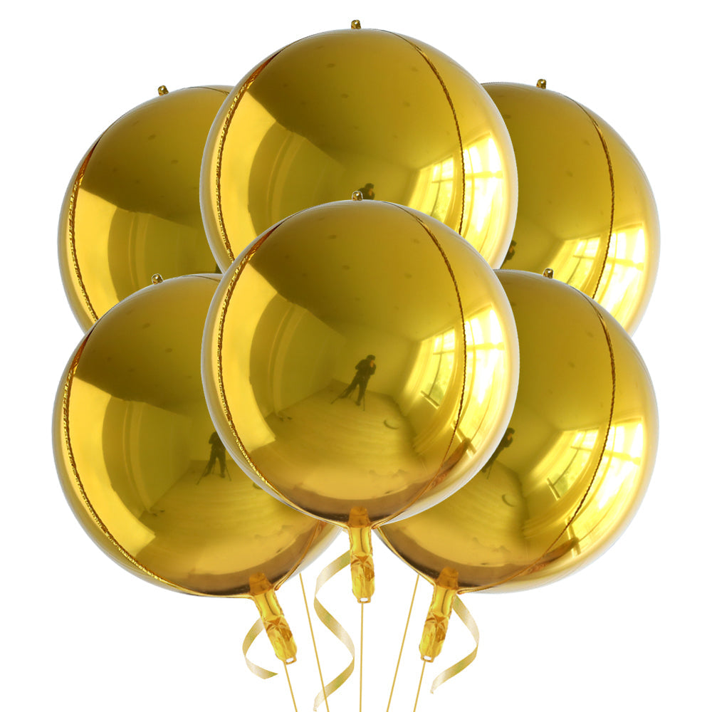Partigos Metallic Rose Gold 4D Balloons - Perfect for Any Celebration