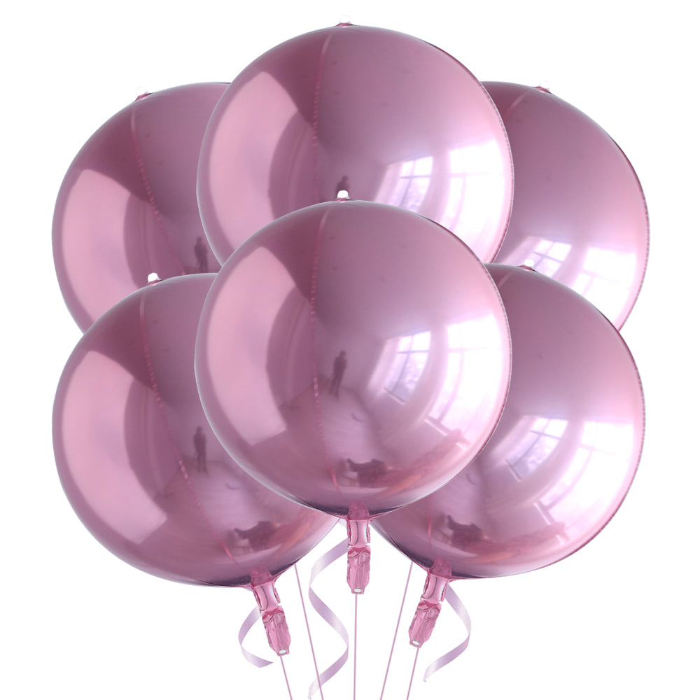 Partigos Metallic Rose Gold 4D Balloons - Perfect for Any Celebration