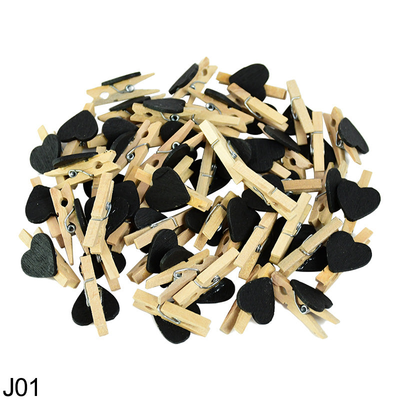 YONGSNOW Wooden Heart Decorations - 50PCS for Various Occasions