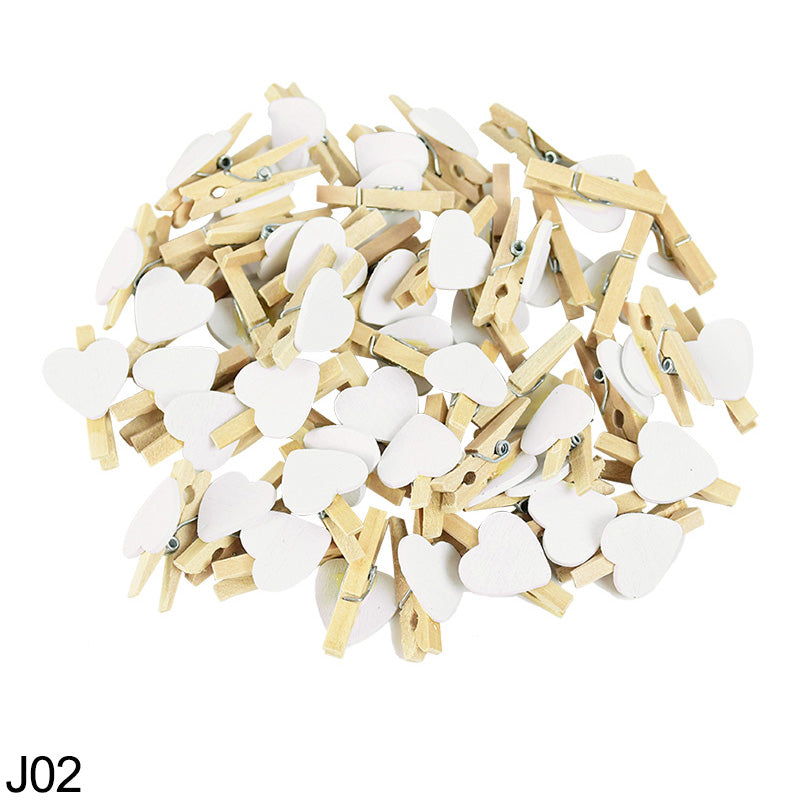 YONGSNOW Wooden Heart Decorations - 50PCS for Various Occasions