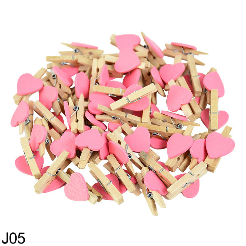 YONGSNOW Wooden Heart Decorations - 50PCS for Various Occasions