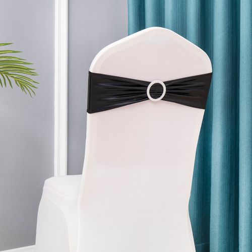 Chair Bands 50PCS - High Quality Stretch Sashes for Banquet Events