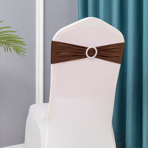 Chair Bands 50PCS - High Quality Stretch Sashes for Banquet Events