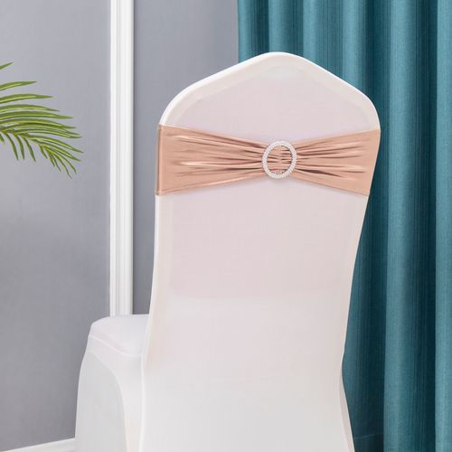 Chair Bands 50PCS - High Quality Stretch Sashes for Banquet Events