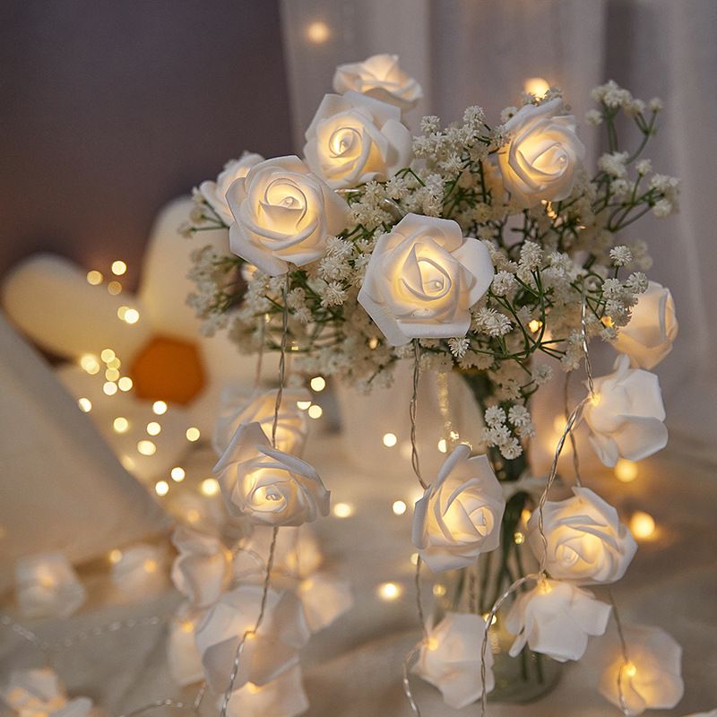 Joy-Enlife 1.5M Rose Fairy Lights – Romantic Flower String Light Decor