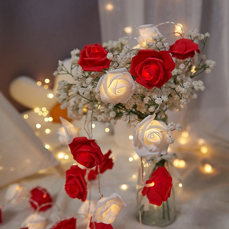 Joy-Enlife 1.5M Rose Fairy Lights – Romantic Flower String Light Decor