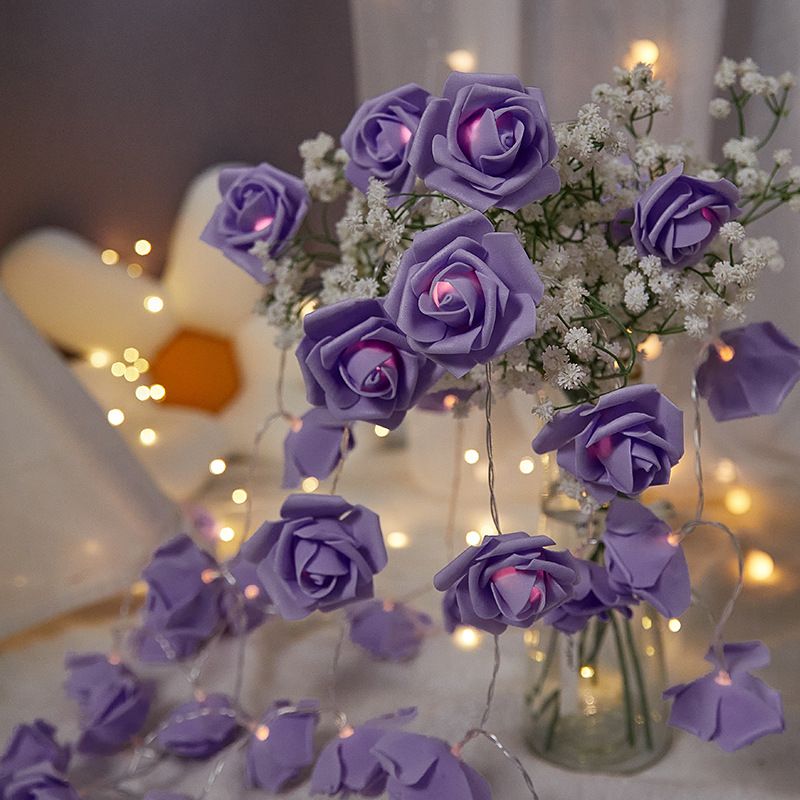 Joy-Enlife 1.5M Rose Fairy Lights – Romantic Flower String Light Decor
